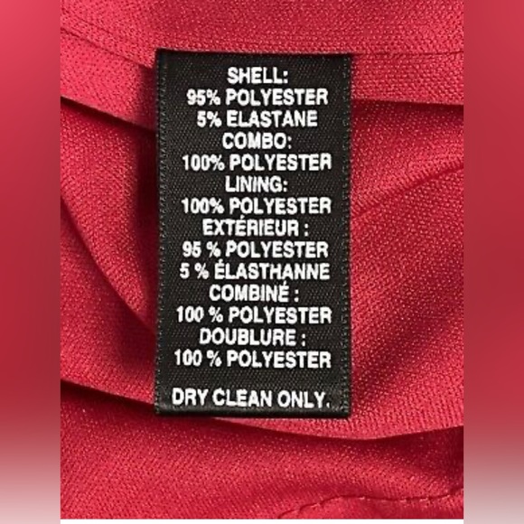 Saks Fifth Avenue Black Label RED dress size 4 - Picture 5 of 7